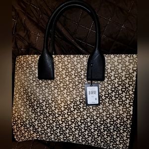 DKNY Large Carlita Logo Jacquard Book Tote